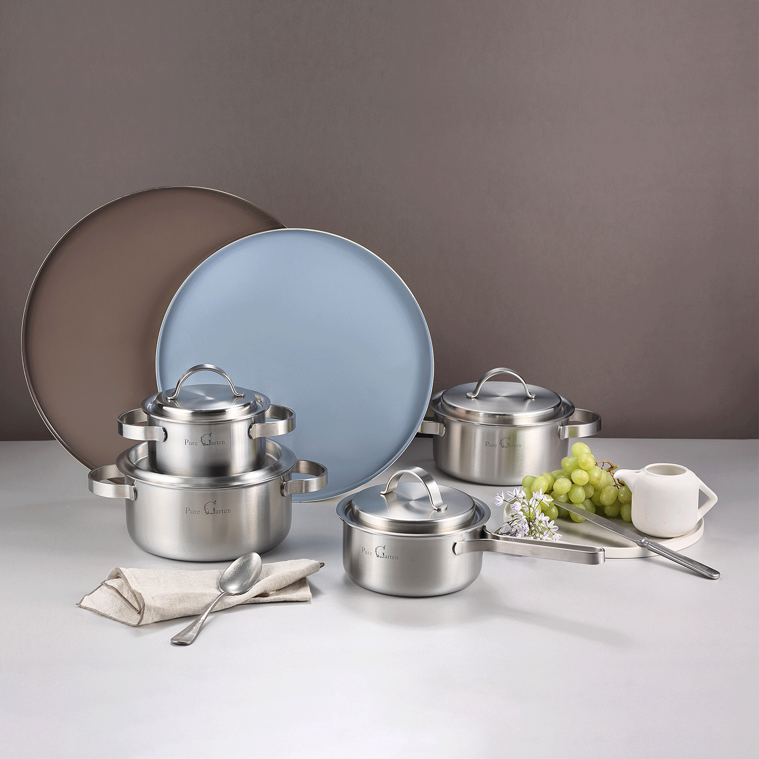 [PN Cookware] Pure Garten Premium 5PLY Stainless Steel Pot_ 풍년 퓨어가르텐 5중바닥 프리미엄 스테인레스 냄비