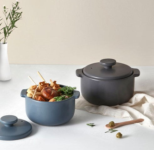 [PN Cookware] Briller Reve Pot (16cm Blue, 18cm Grey)_ 브리에 레브팟(16cm 그레이, 18cm 블루)