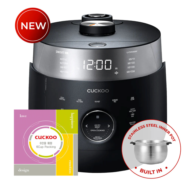 CRP-LHTAR0609F (6CUPS) Twin pressure Master Chef with Stainless Steel Inner Pot [Black]