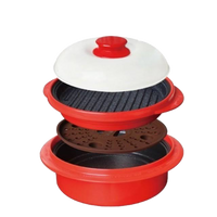 [Rangemate] Microwave Pot Grill Round professional_ 렌지메이트 원적외선 전자렌지 다용도 원형 그릴 PRO