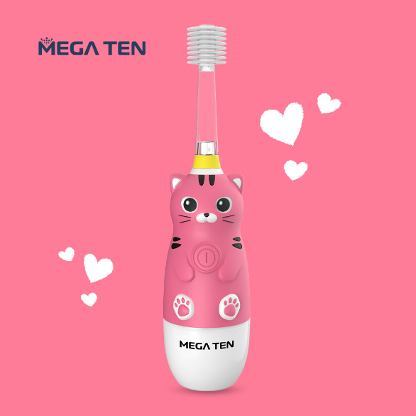 [MEGA TEN] 360 Degree Kids Ultrasonic Electric Toothbrush