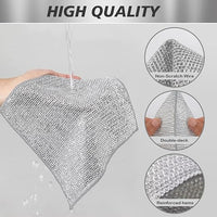 (10Pcs) Dishwashing  Mesh Metal Dishcloths_(10개입)금속 메쉬 재질 수세미