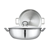 [PN Cookware] Sharten Classic Wok 28cm/32cm+Steamer_ 샤르텐 클래식 웍+찜기 28cm/32cm