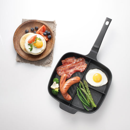 [PN Cookware] Frying pan Roka 3 in 1, brunch and breakfast, induction_풍년 블랙로카 3 in 1 인덕션