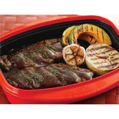 [Rangemate] Microwave Pot Rectangular long Grill_ 렌지메이트 원적외선 전자렌지 다용도 사각그릴