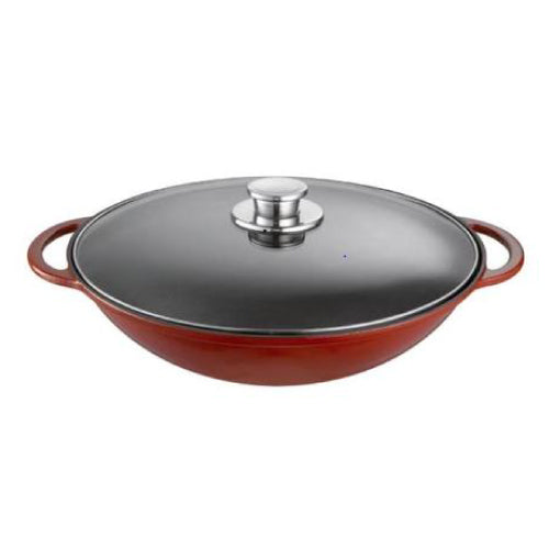Schulte-Ufer RUSTICA WOK with storage grid and glass lid