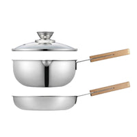 [PN Cookware] Marais 3PLY Wood Handle IH Set_ 풍년 마레 통3중 우드 IH 세트
