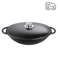 Schulte-Ufer RUSTICA WOK with storage grid and glass lid